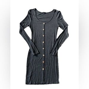 Ambiance Grey Short Thin Sweater Dress | Women’s Small